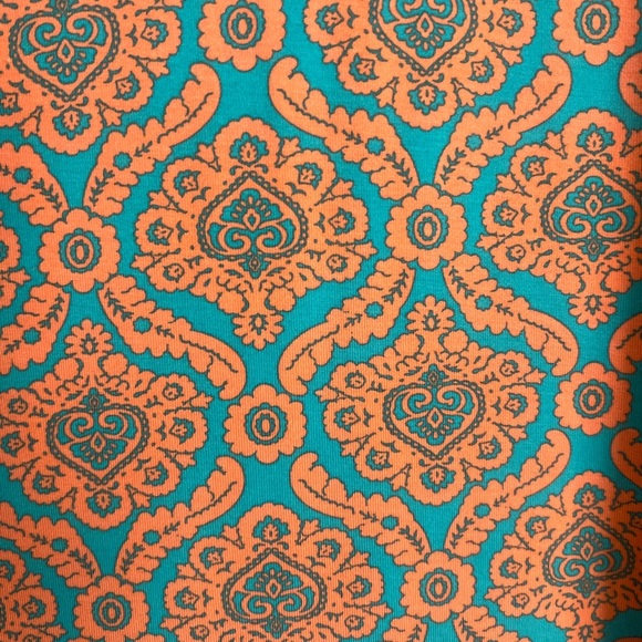 Sigrid Olsen Summer Dress Racerback Teal & Coral Light Beach Cruise Size Large - Picture 2 of 11